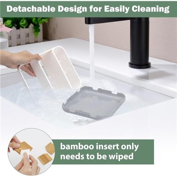 Bathroom Toothbrush Holders for Countertop - Electric Toothbrush Organizer - Picture 3 of 7